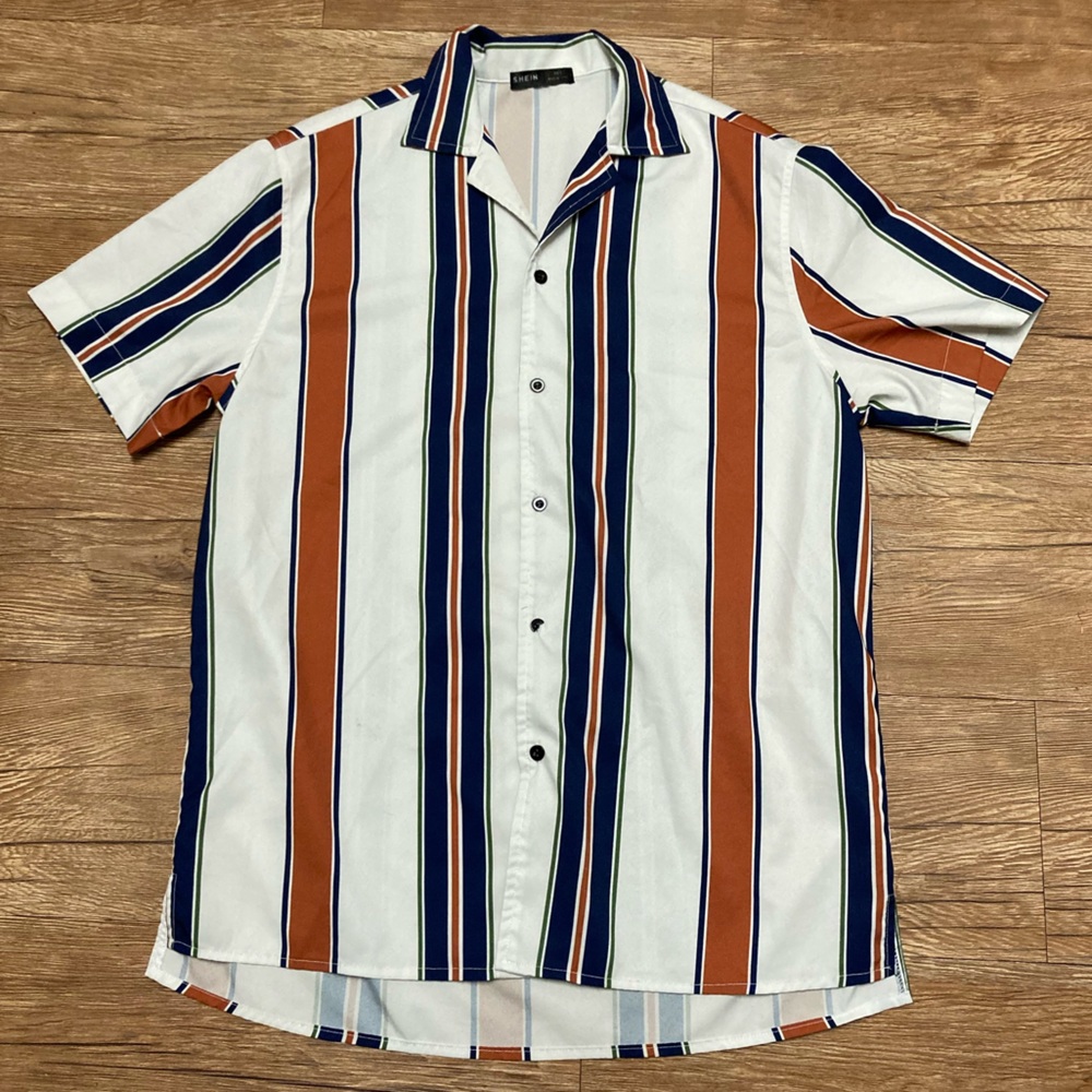 Casual Button Down Silky Collared Shirt